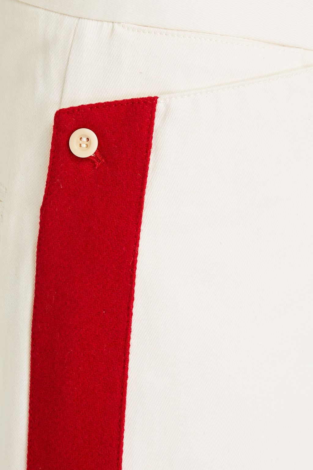 MAISON MARGIELA Two-tone cotton-twill shorts