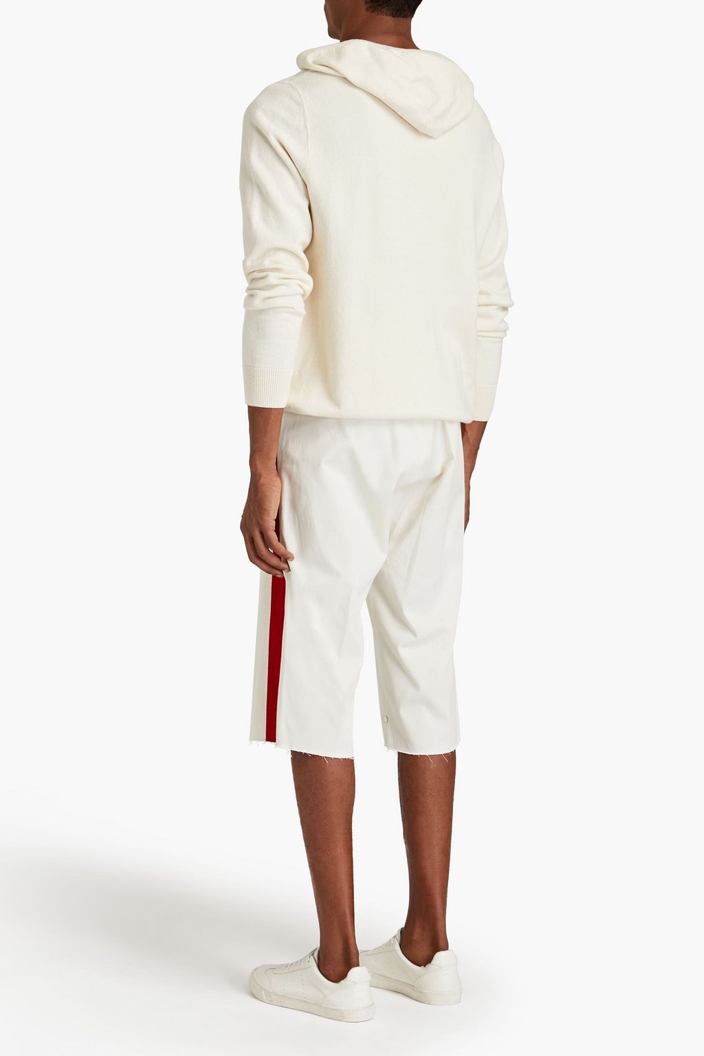 MAISON MARGIELA Two-tone cotton-twill shorts
