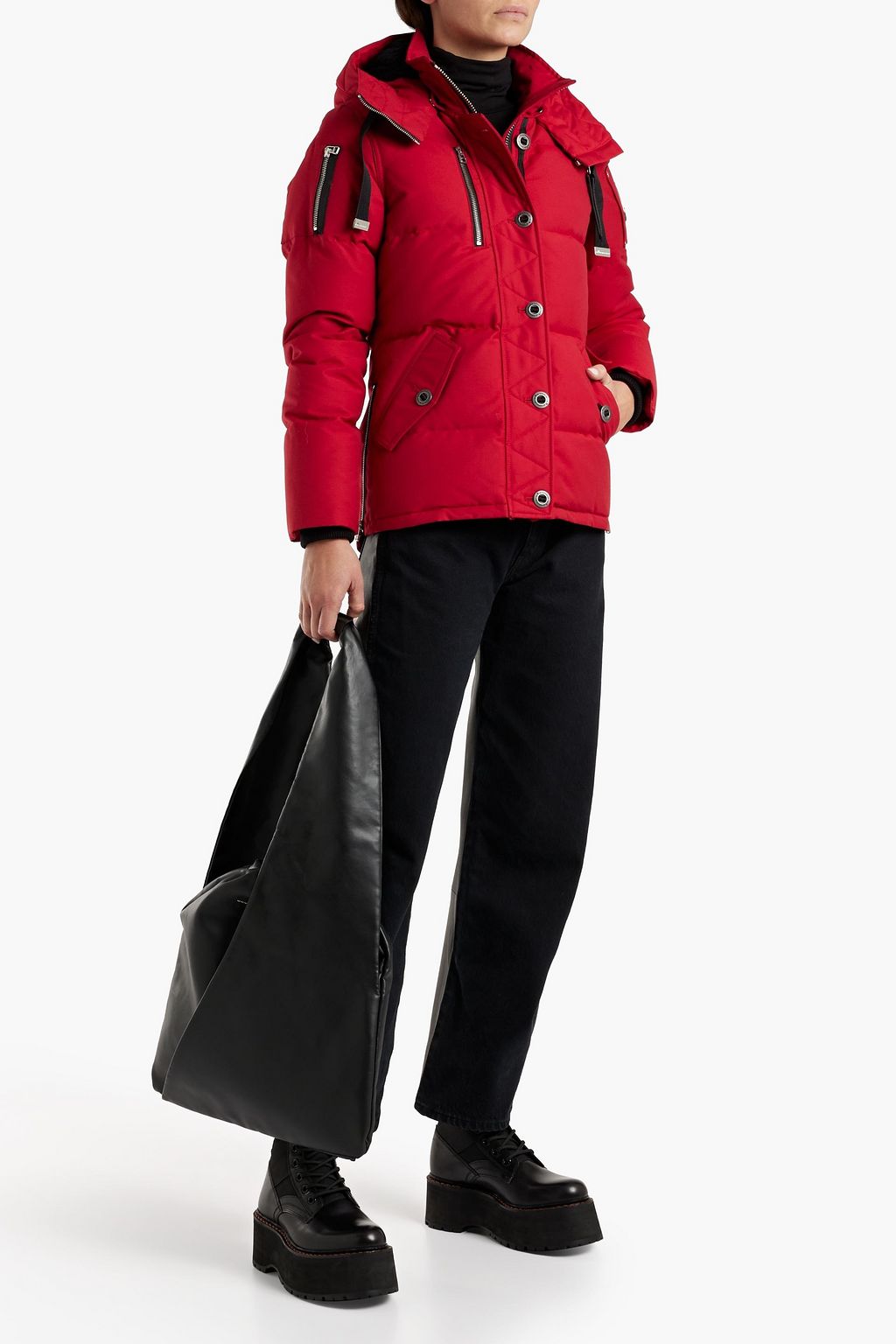 MOOSE KNUCKLES Knowlesville quilted cotton-blend canvas hooded down jacket