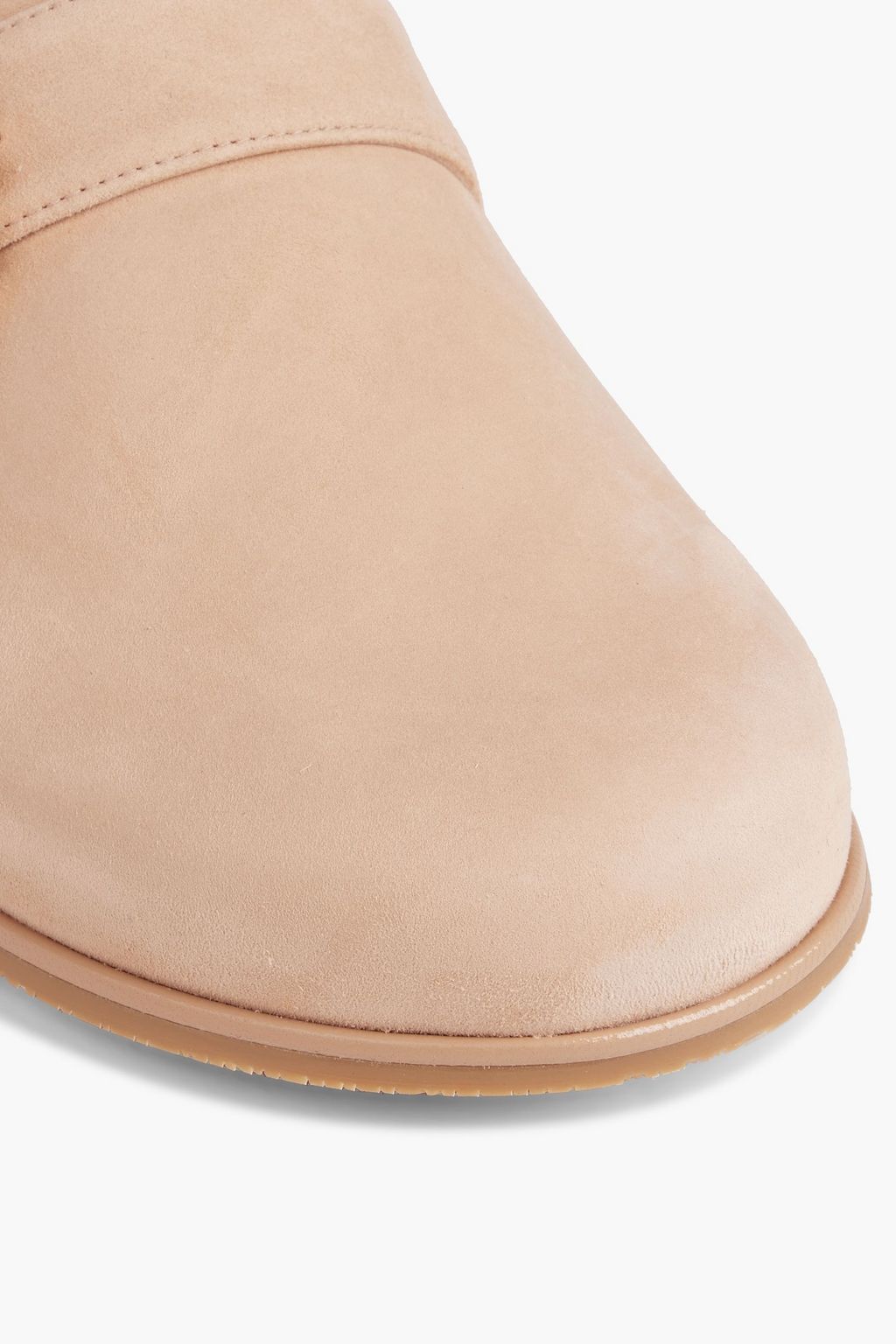 STUART WEITZMAN Piper embellished suede slippers