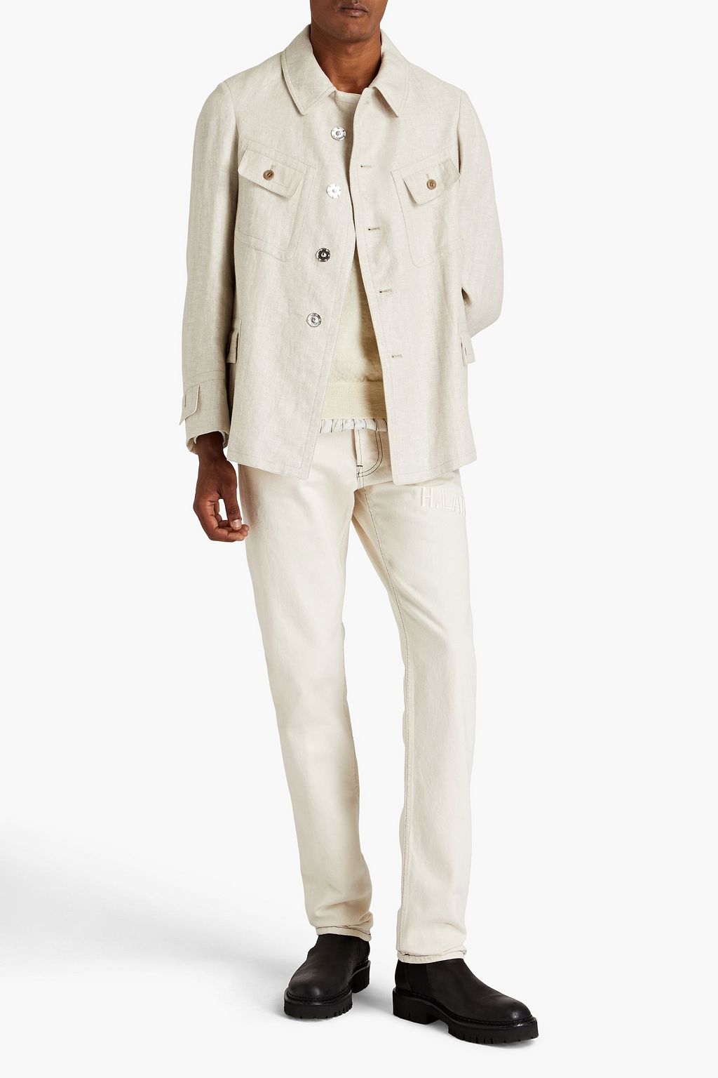 MAISON MARGIELA Linen-twill overshirt