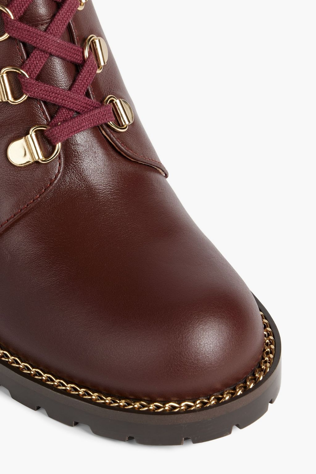 STUART WEITZMAN Kolbie lace-up leather ankle boots