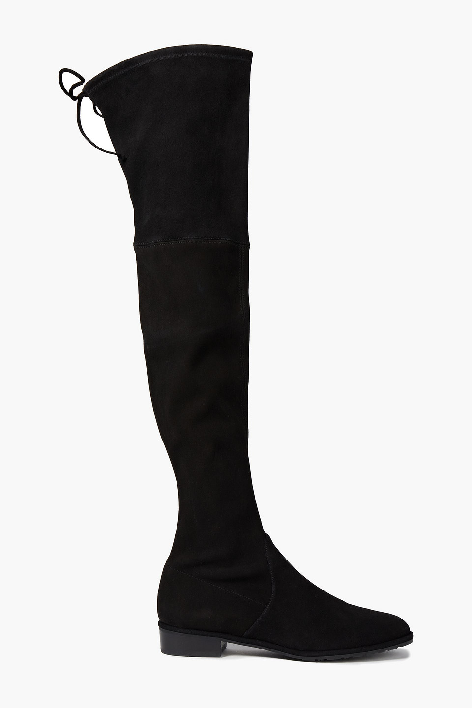 Stuart Weitzman Stretch-suede Over-the-knee Boots In Black