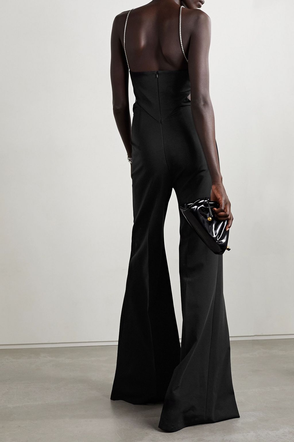 ET OCHS Adam cutout ruched stretch-crepe jumpsuit