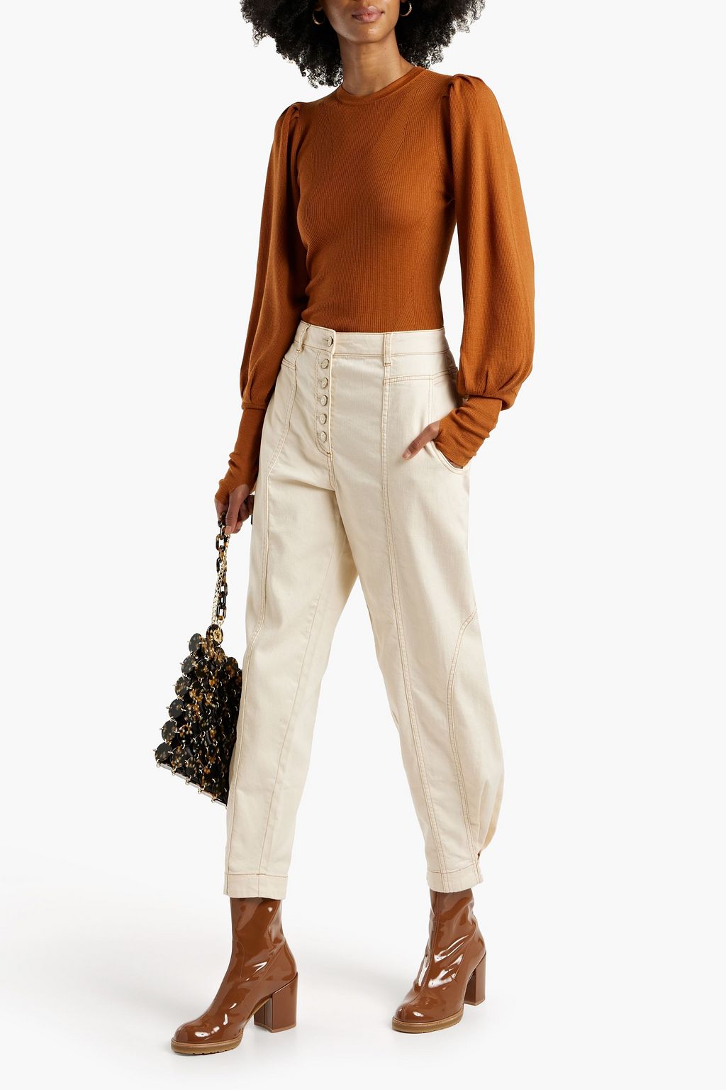 ULLA JOHNSON Ribbed wool sweater
