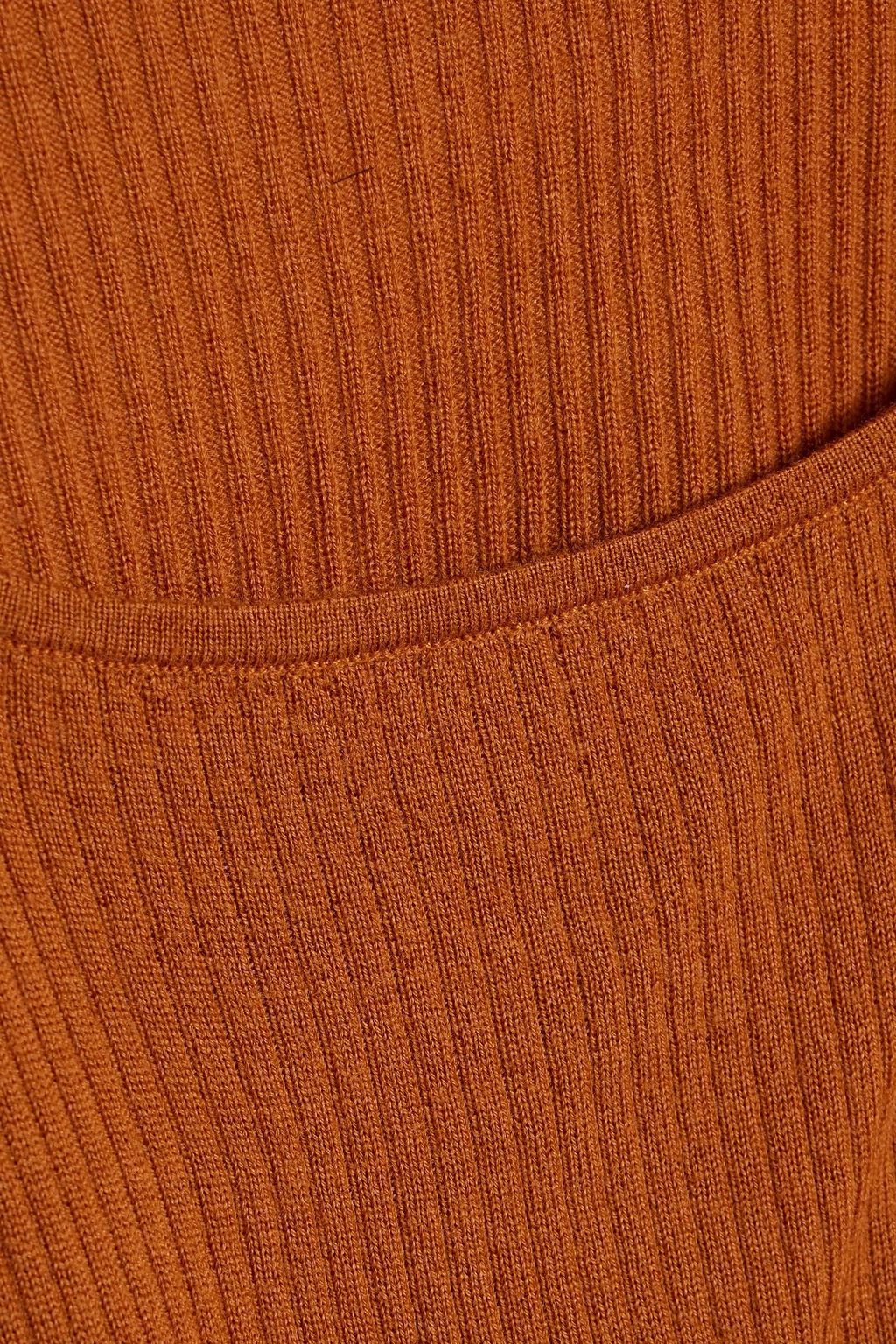 ULLA JOHNSON Hadley gathered ribbed wool top