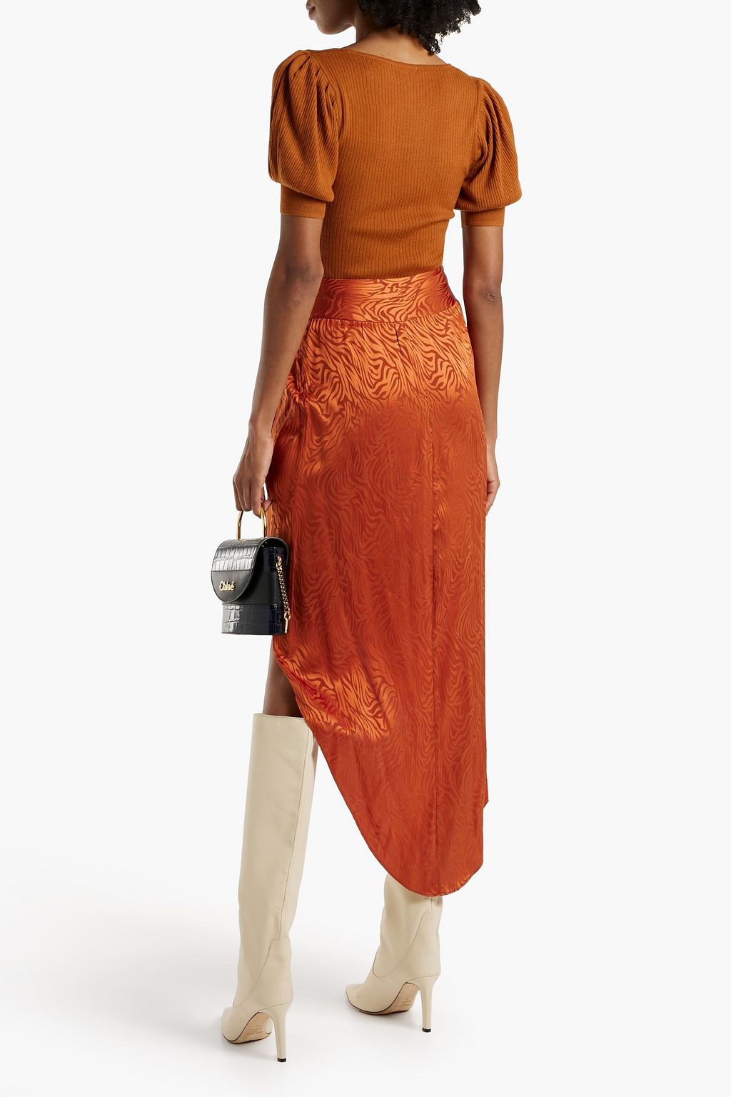 ULLA JOHNSON Hadley gathered ribbed wool top