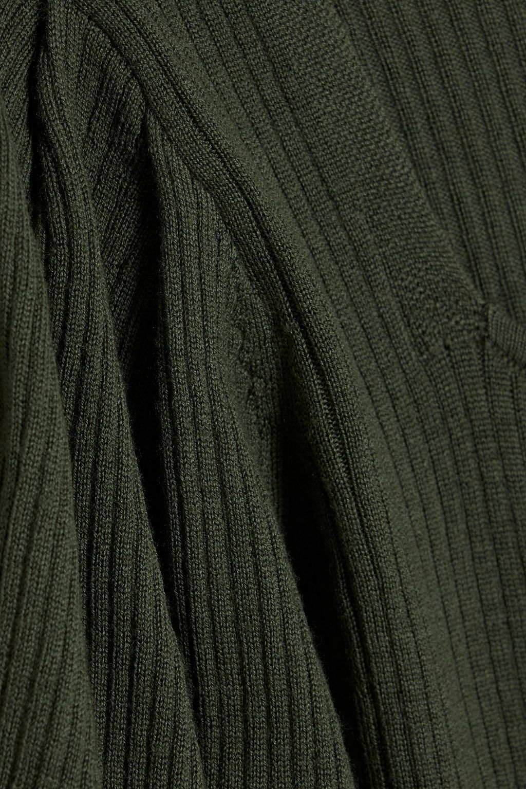 ULLA JOHNSON Hadley gathered ribbed wool top