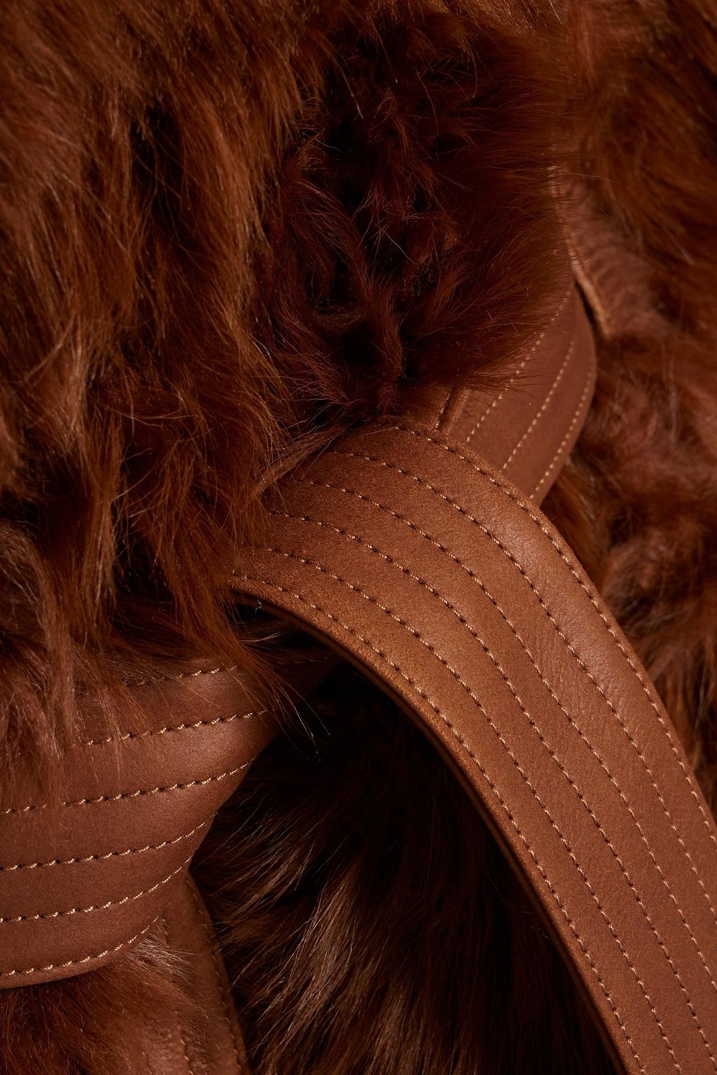YVES SALOMON Belted shearling cape