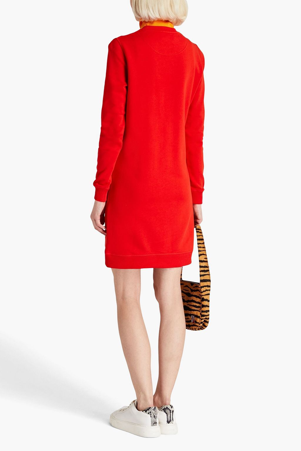 KENZO Embroidered cottonfleece mini dress THE