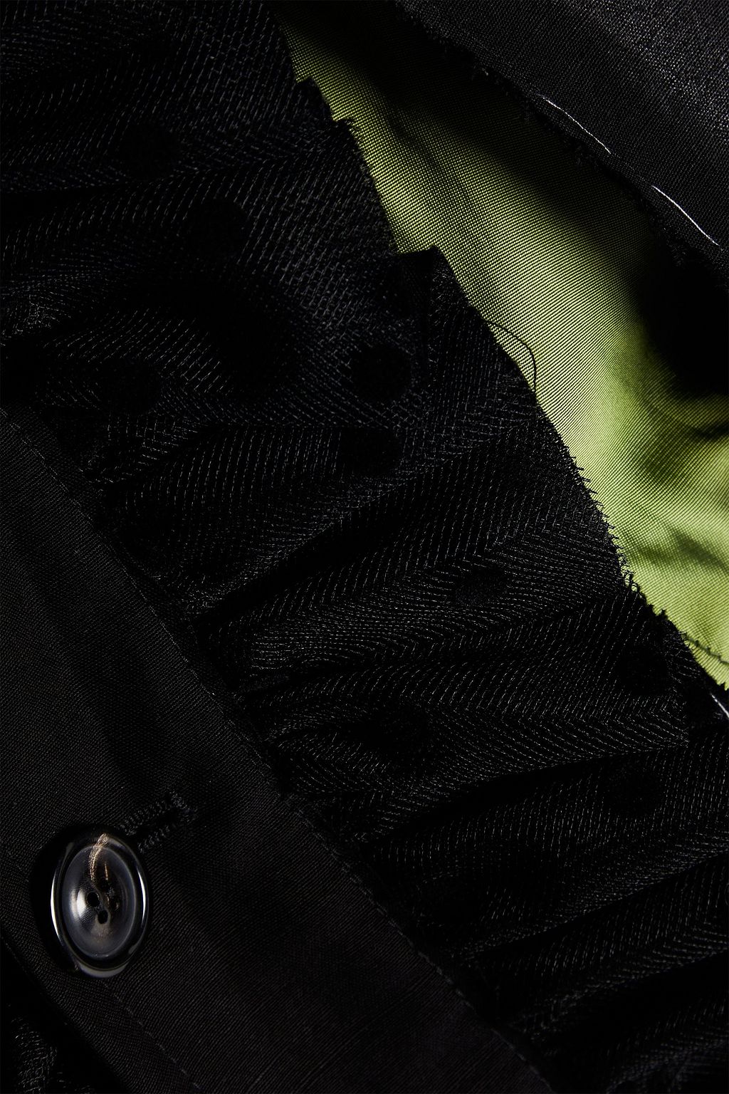 MAISON MARGIELA Distressed layered slub woven trench coat