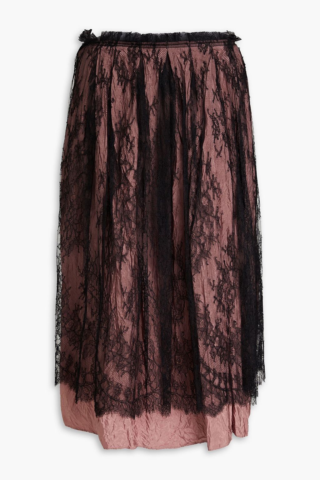 Valentino black lace skirt hotsell