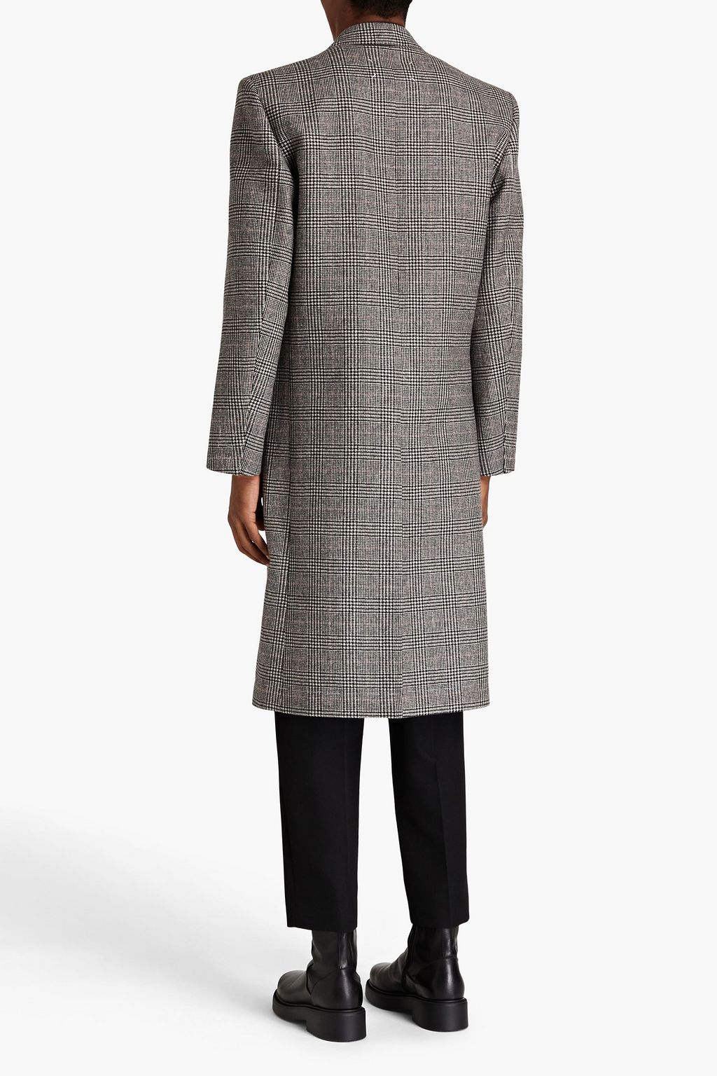 MAISON MARGIELA Prince of Wales checked wool and cashmere-blend coat