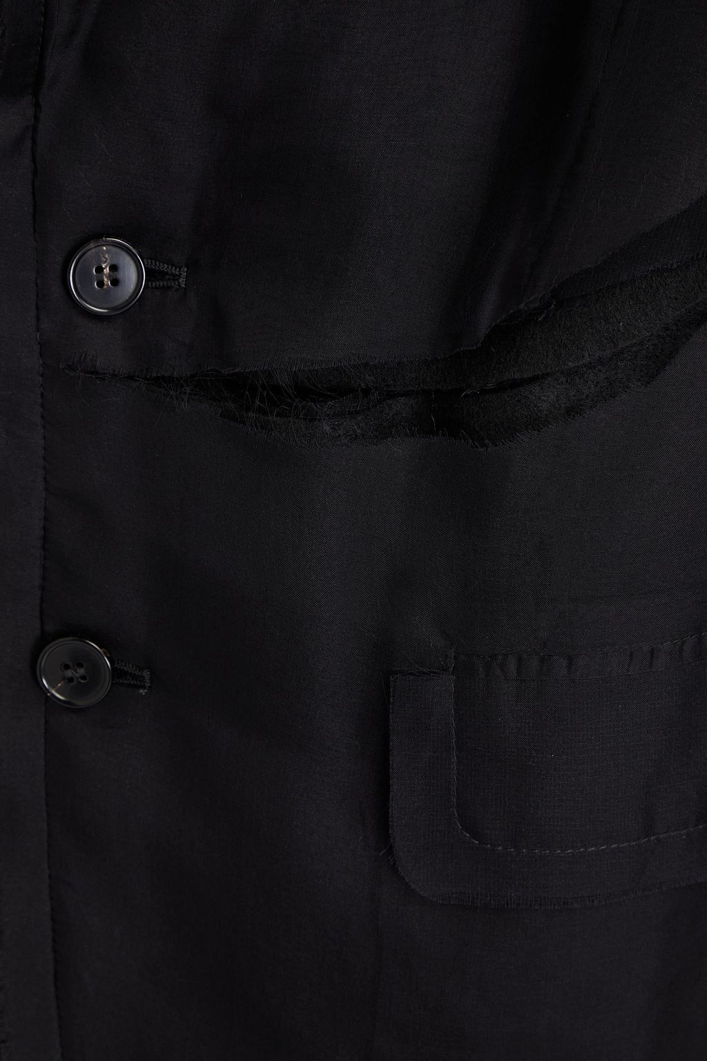 MAISON MARGIELA Layered silk-georgette blazer
