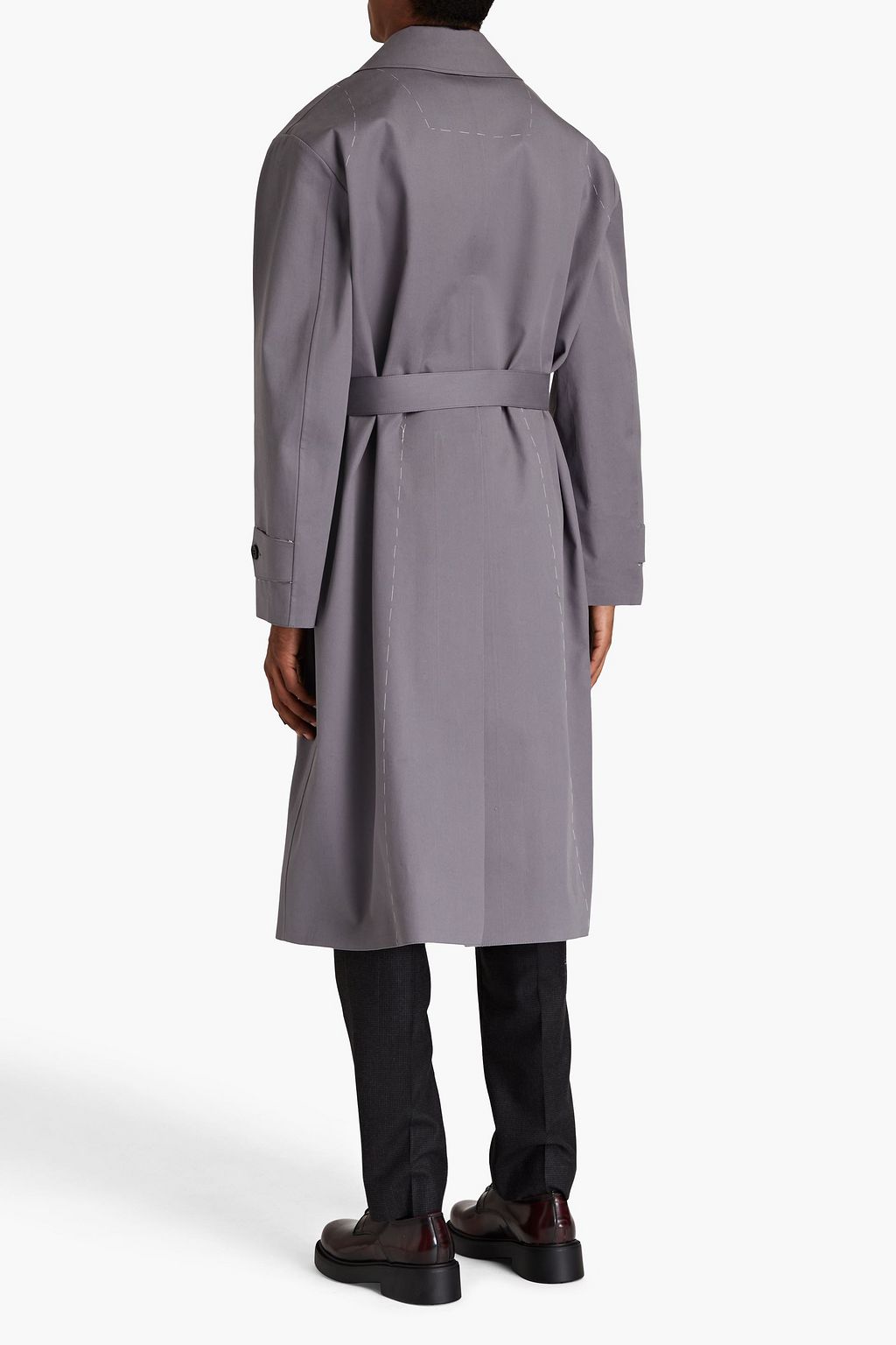 MAISON MARGIELA Oversized belted cotton-gabardine trench coat