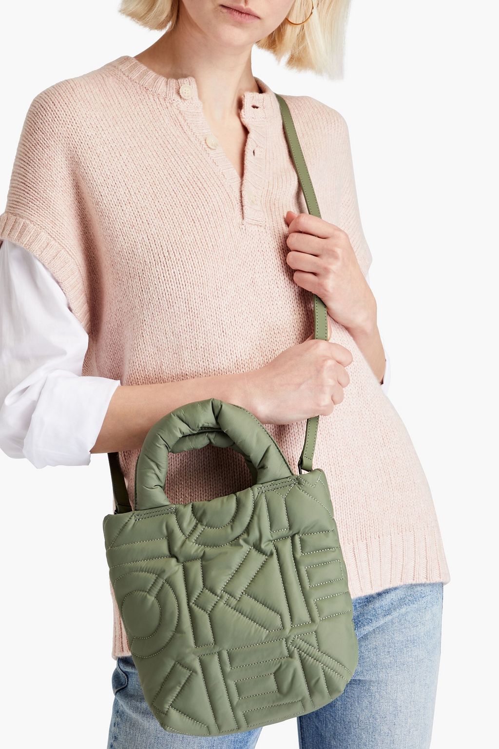 KENZO Quilted shell tote