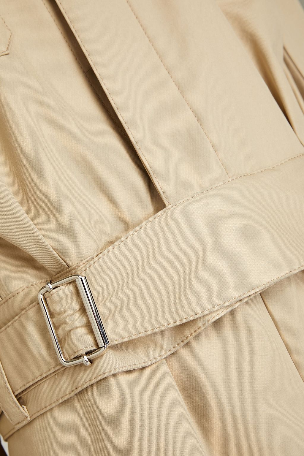 MAISON MARGIELA Cropped Jumpsuit aus Baumwoll-Gabardine mit Falten