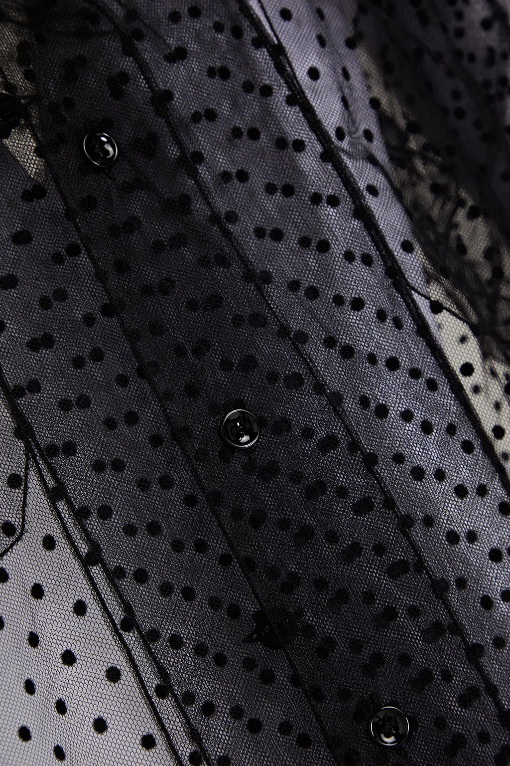 MAISON MARGIELA Flocked Swiss-dot shirt