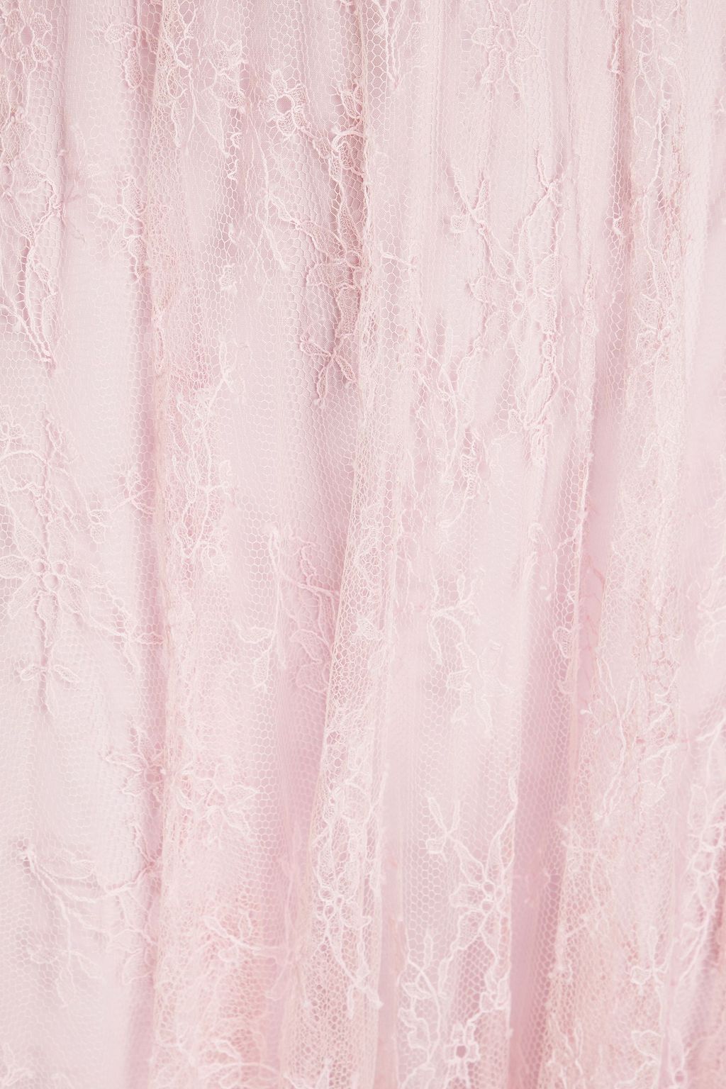 VALENTINO GARAVANI Gathered corded lace skirt