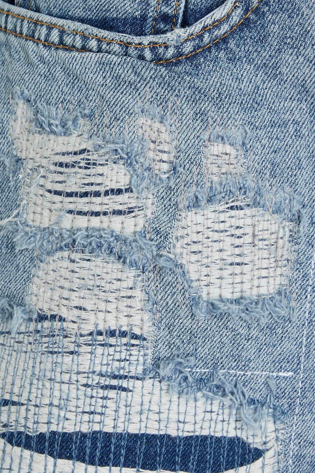 KSUBI Distressed denim shorts