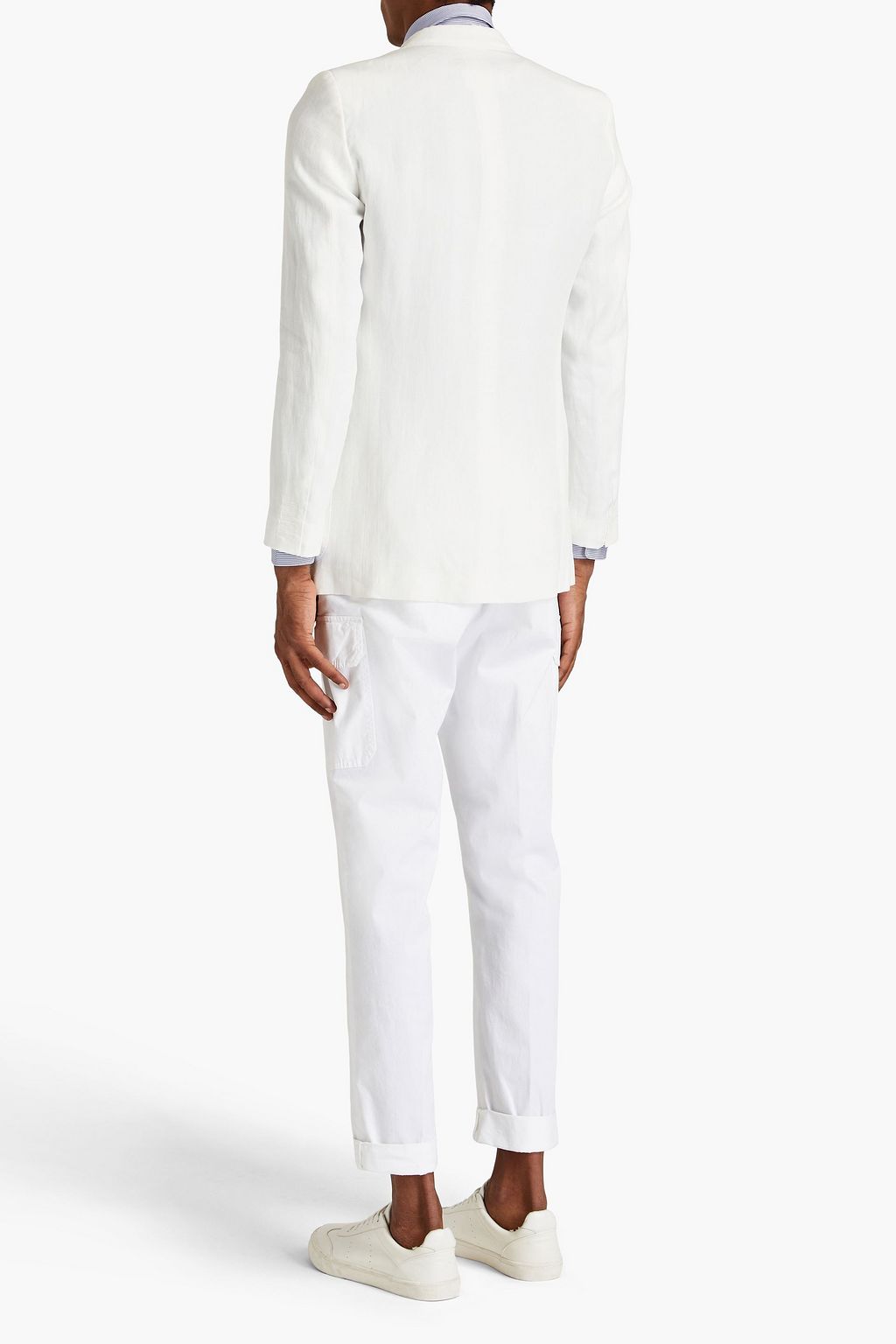 MAISON MARGIELA Double-breasted linen blazer