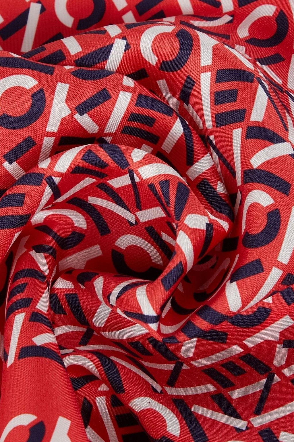 KENZO Logo-print silk-twill bandana