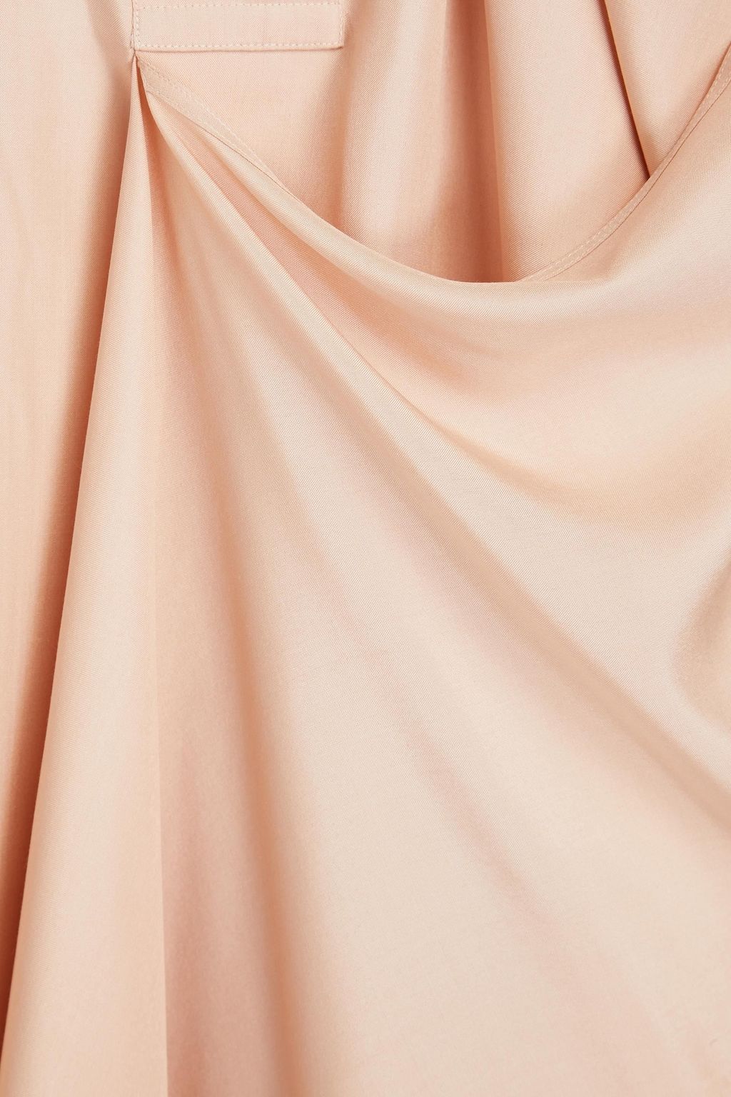 VALENTINO GARAVANI Draped silk-poplin shirt