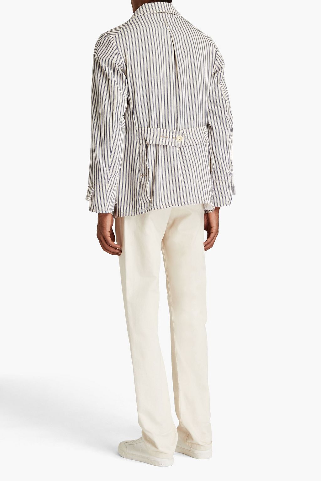 MAISON MARGIELA Striped cotton-jacquard jacket