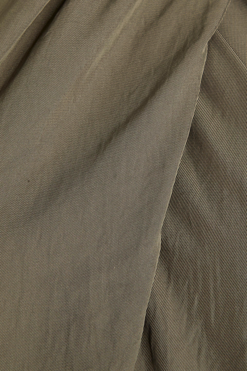 Theory Washed-twill Halterneck Jumpsuit In Army Green