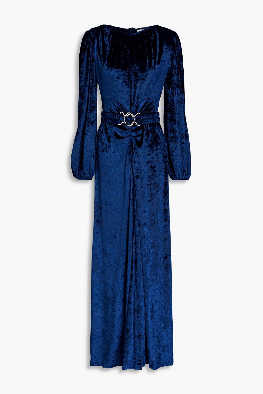 RONNY KOBO Korin belted crushed velvet maxi dress THE OUTNET