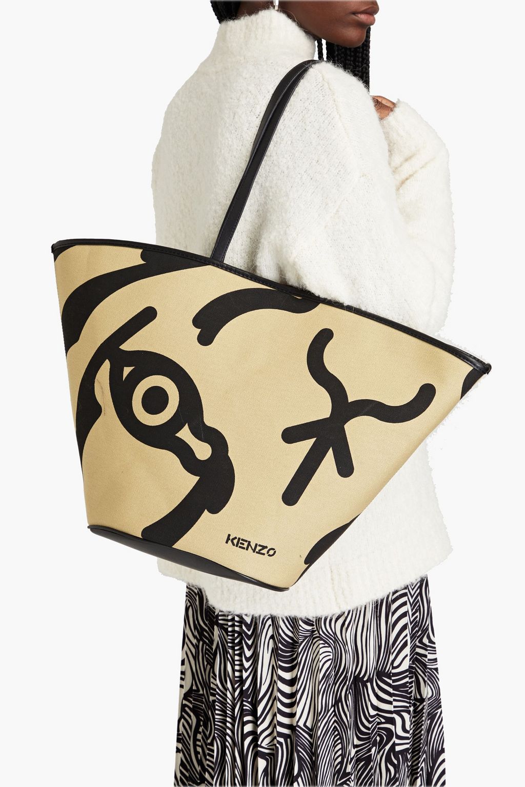 KENZO Printed cottoncanvas tote THE