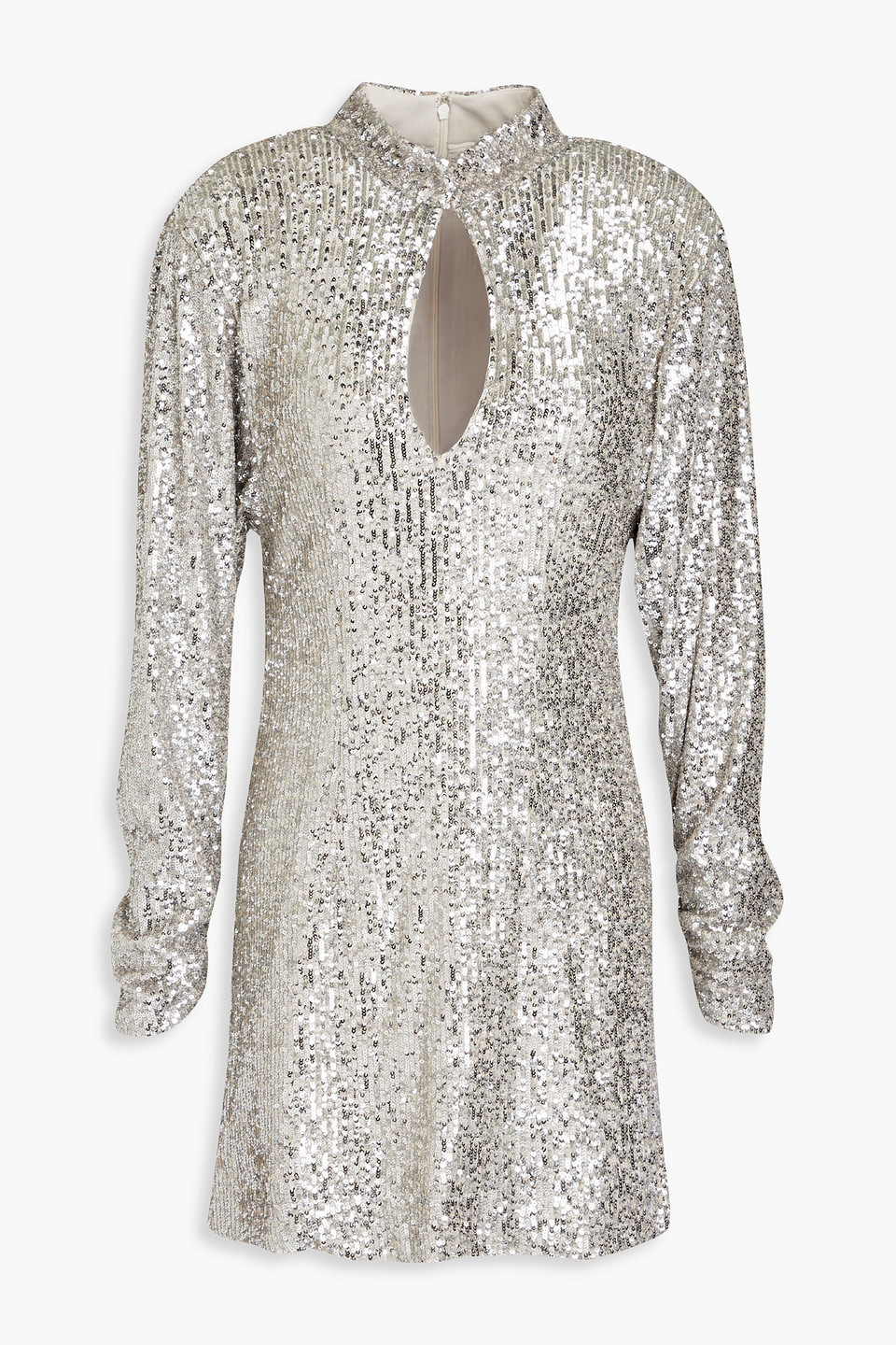 Lauper cutout sequined mesh mini dress