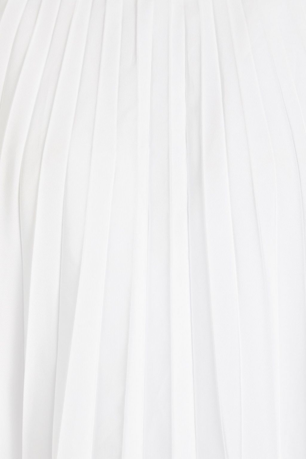 VALENTINO GARAVANI Pleated cotton-blend taffeta top
