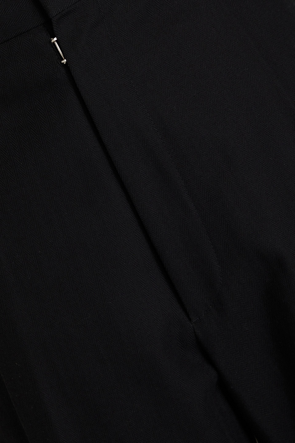 Maison Margiela Herringbone Cotton-tweed Tapered Pants In Black
