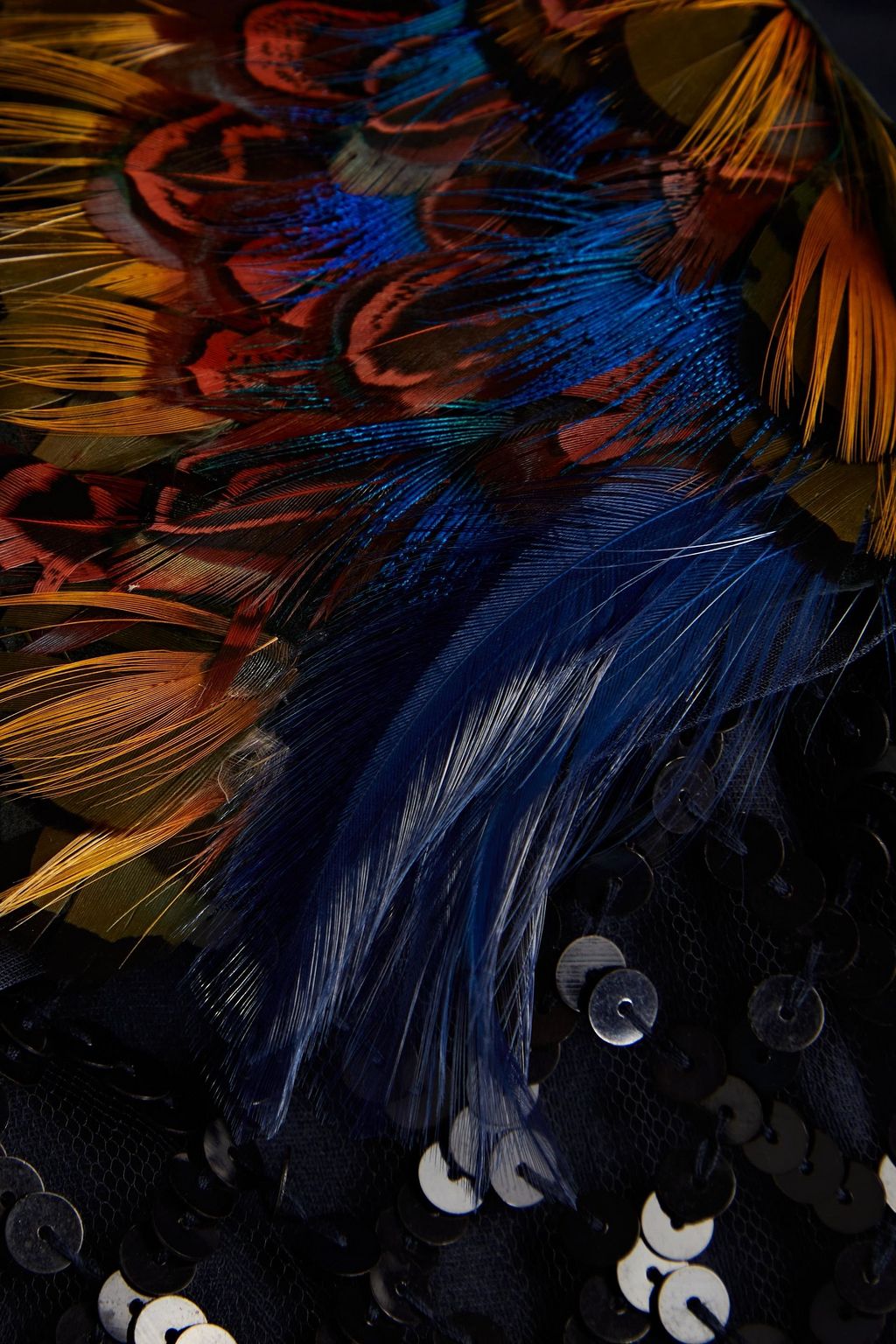 VALENTINO GARAVANI Embellished belted tulle mini dress
