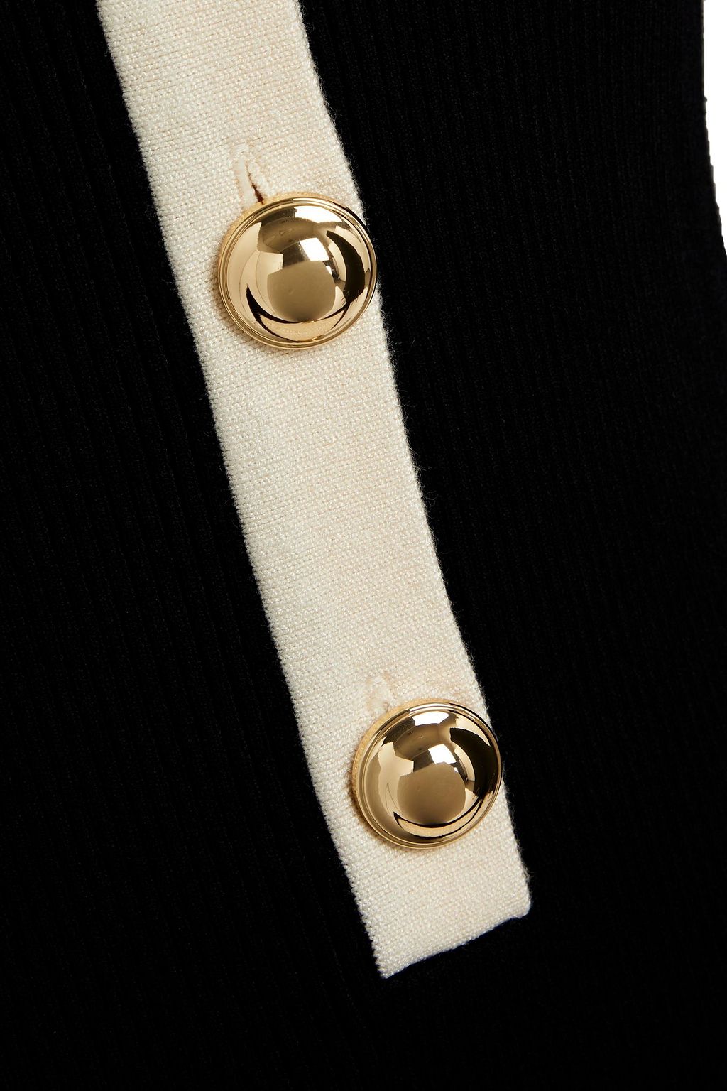 RONNY KOBO Mirella two-tone ribbed-knit midi dress