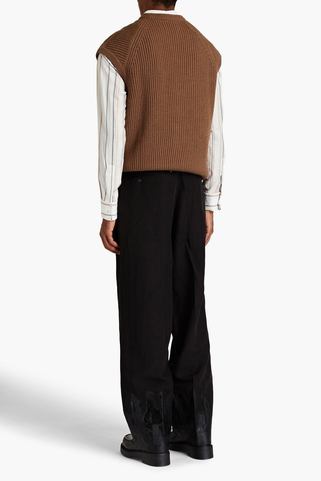 MAISON MARGIELA Coated slub woven pants