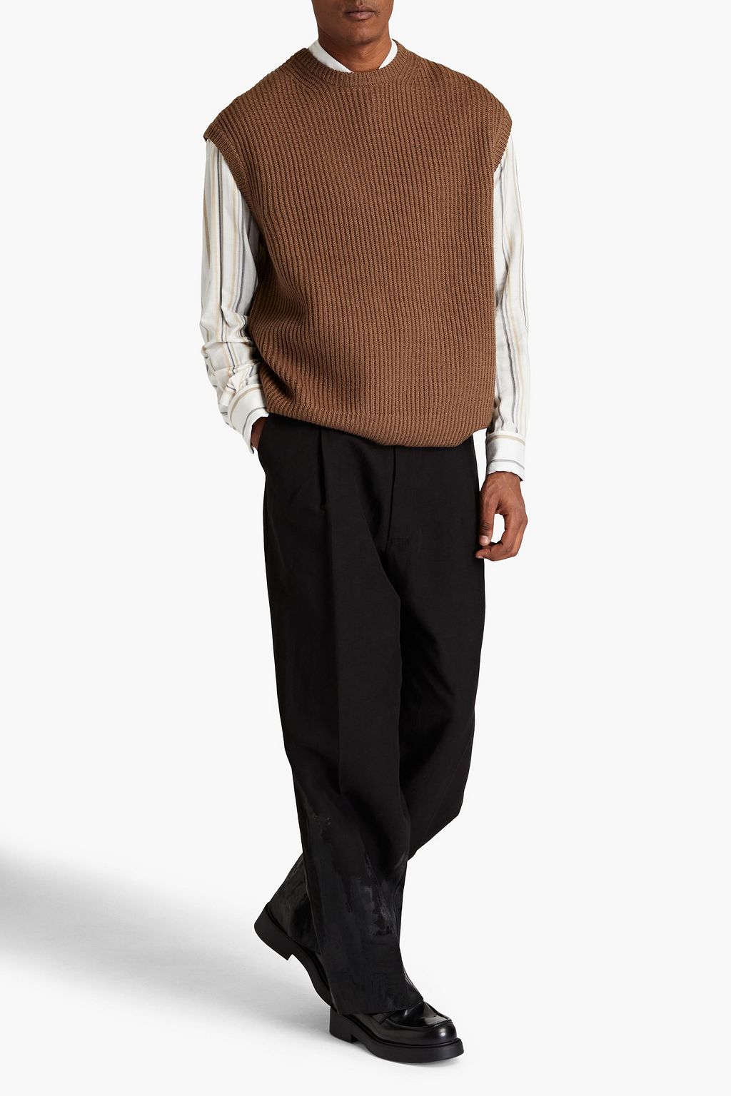 MAISON MARGIELA Coated slub woven pants