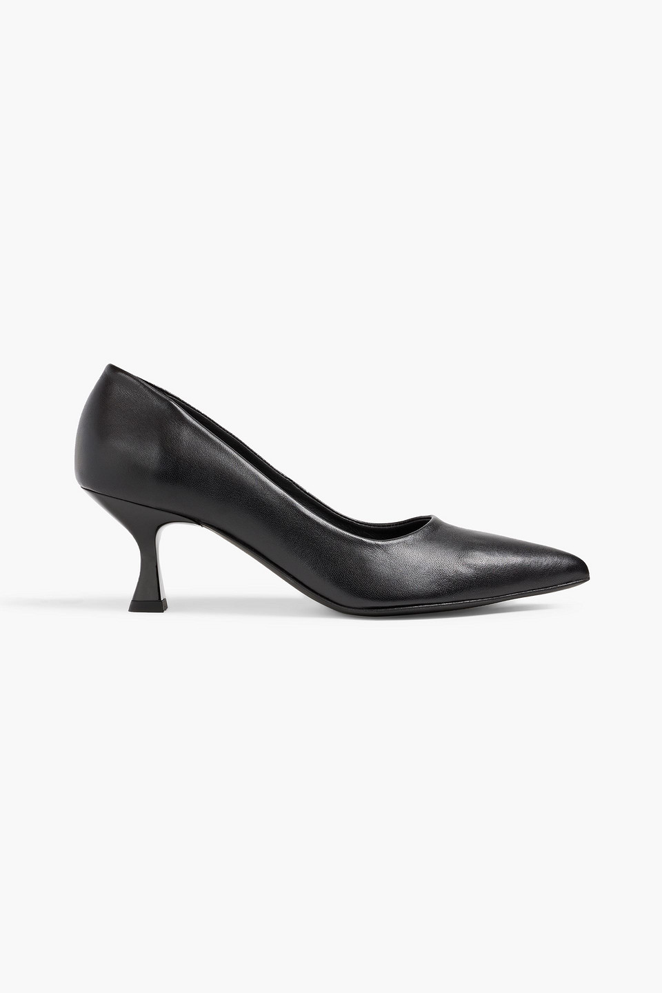 Iris & Ink Marigold Leather Pumps In Black