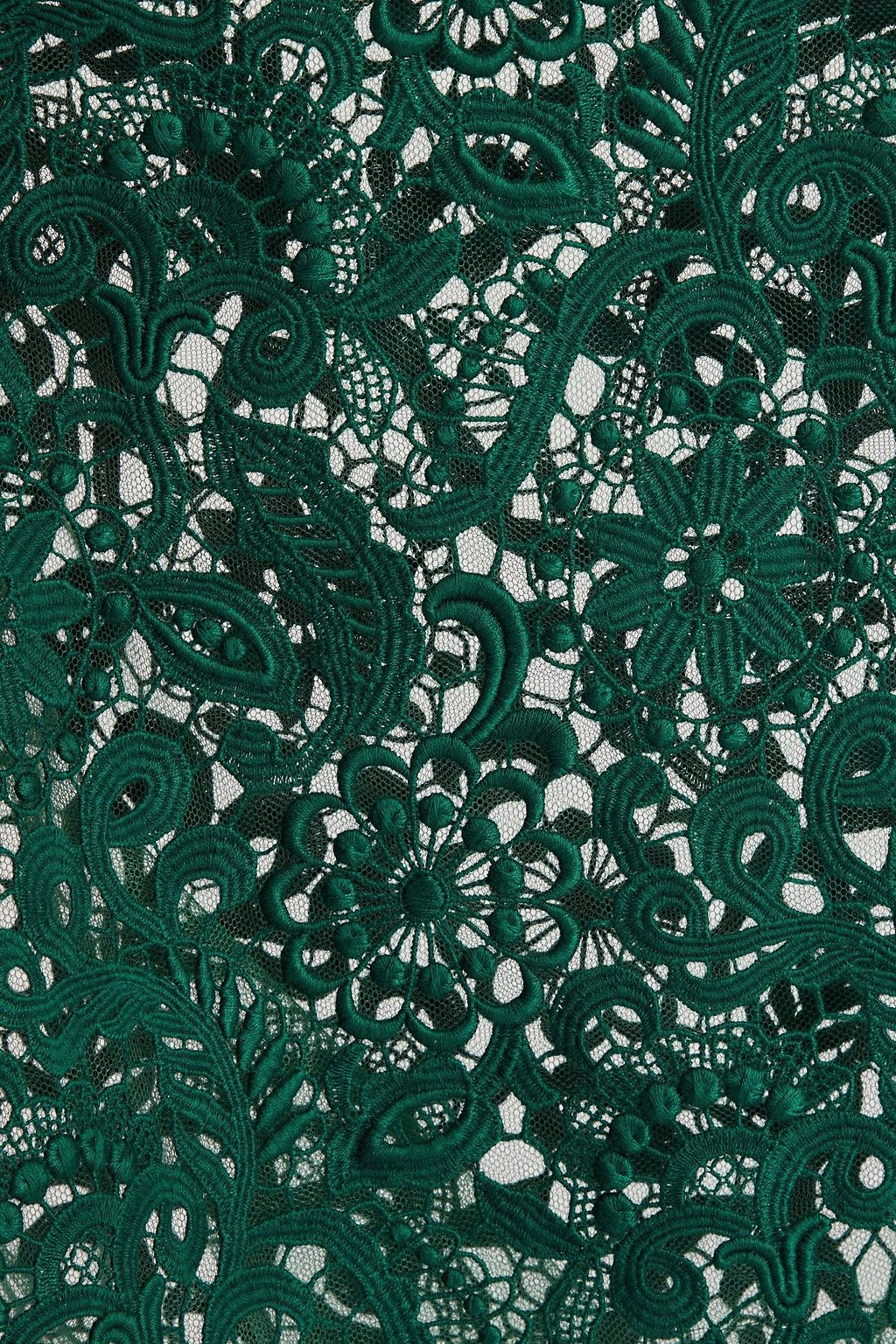 VALENTINO GARAVANI Guipure lace cotton-blend top