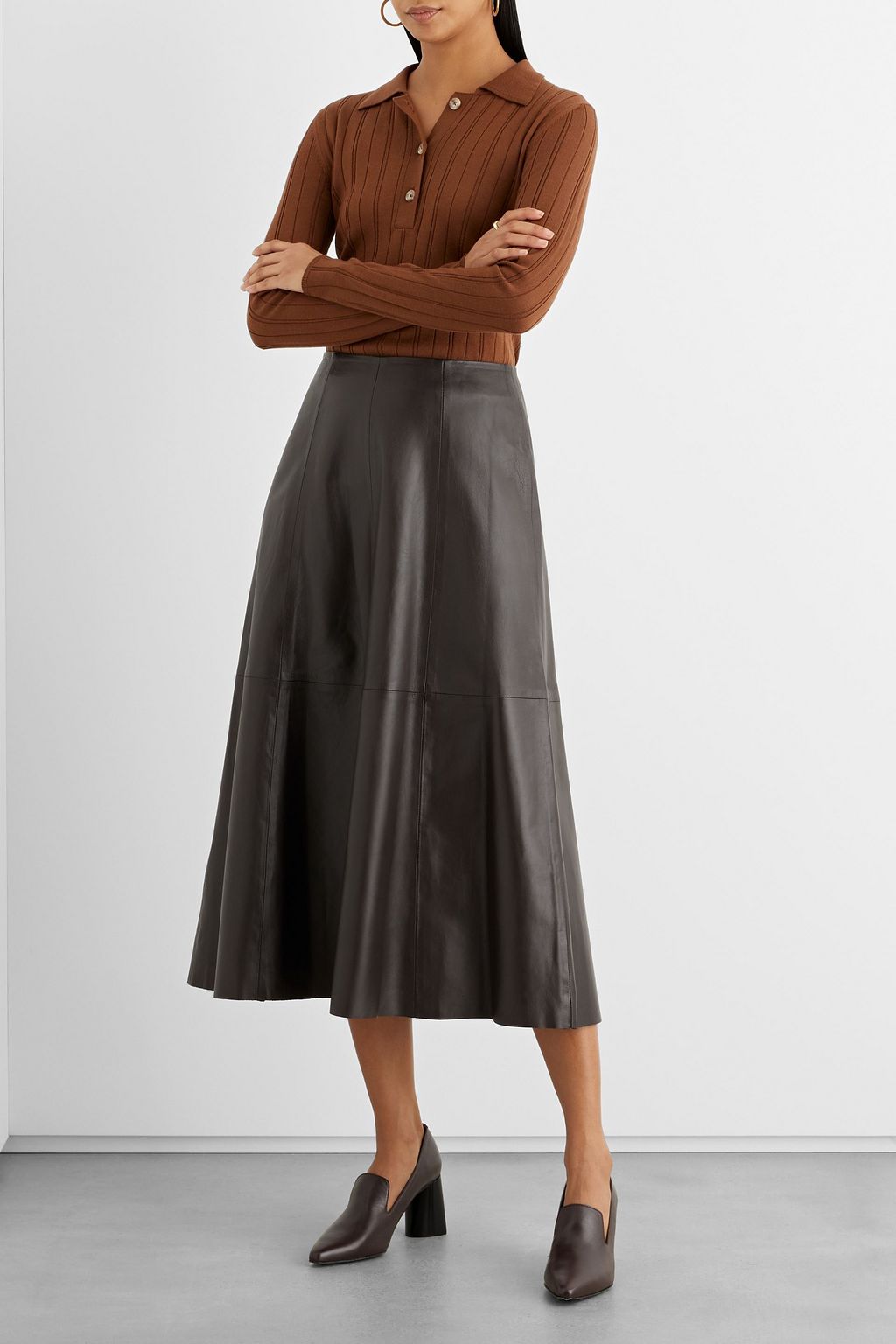 IRIS & INK Fern leather pumps