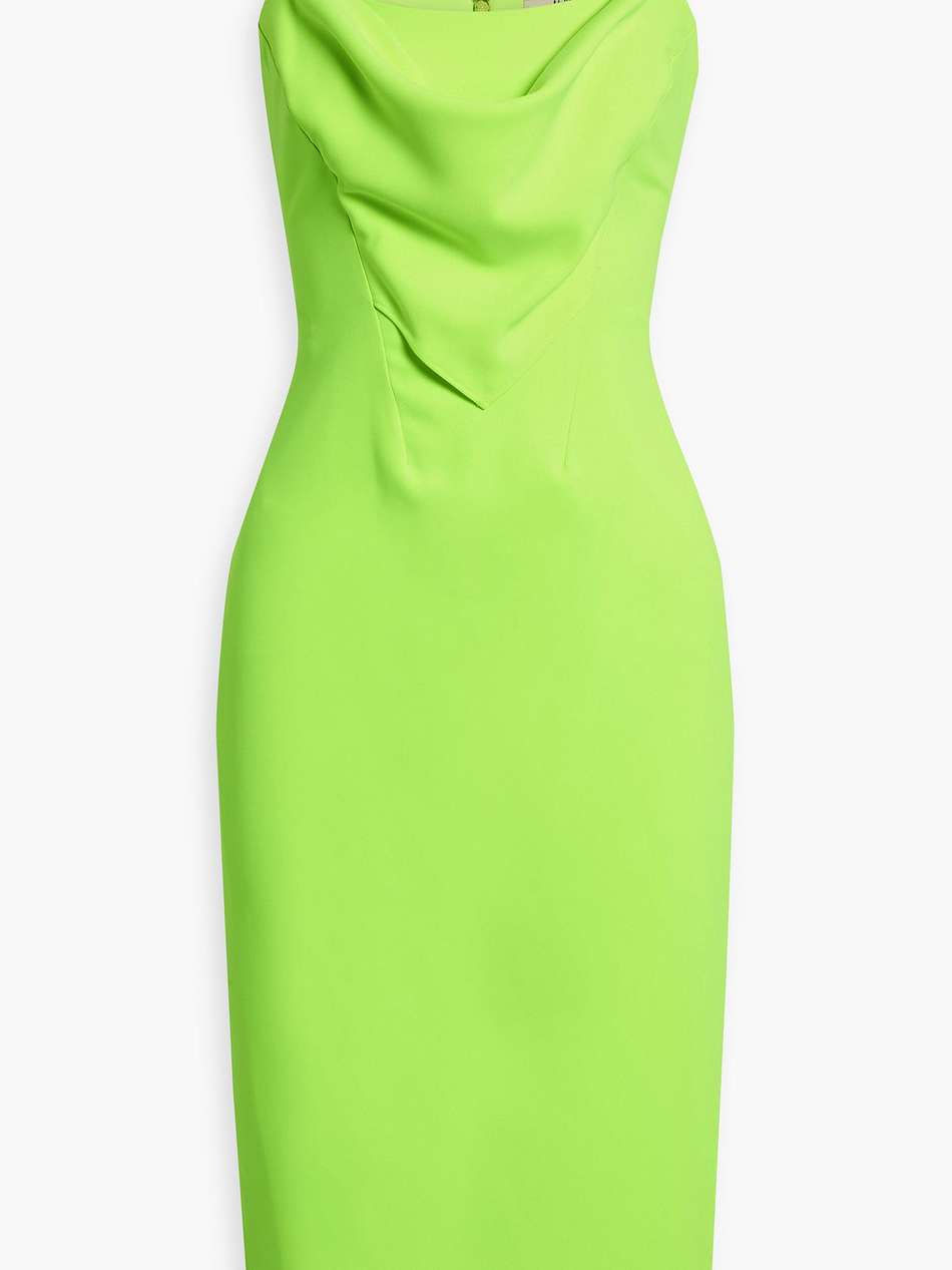 natalie draped crepe dress