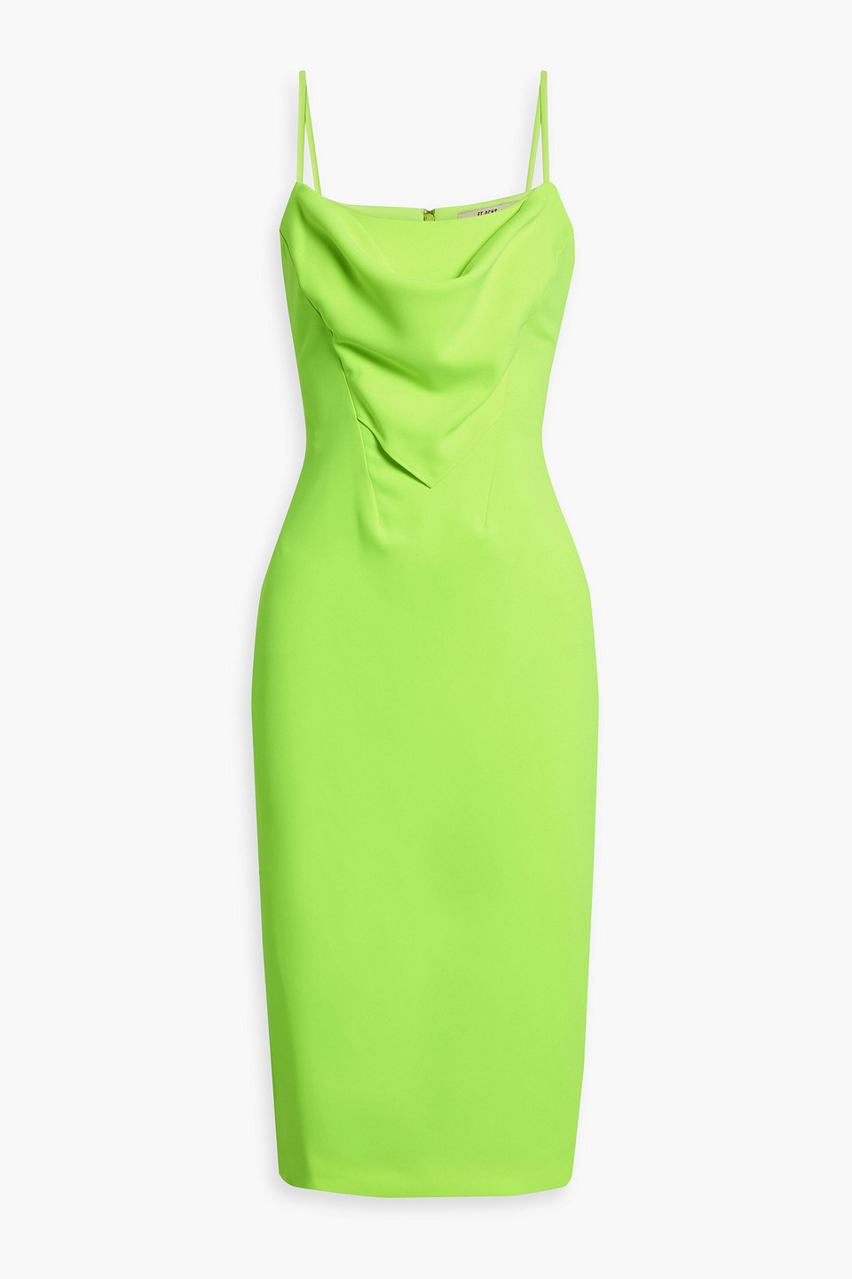 Natalie draped crepe dress
