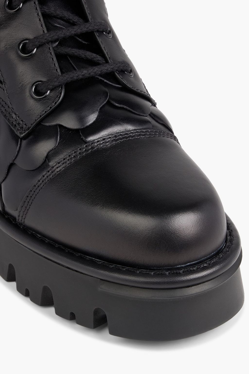 VALENTINO GARAVANI Atelier 03 Rose Edition leather combat boots