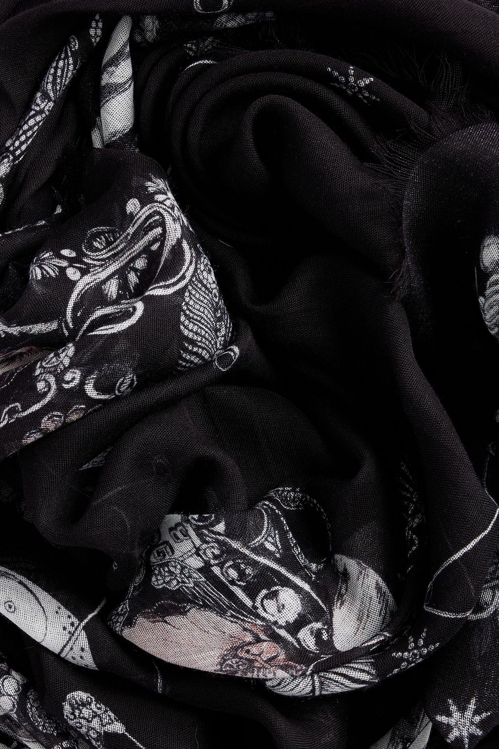 MCQUEEN Printed modal scarf