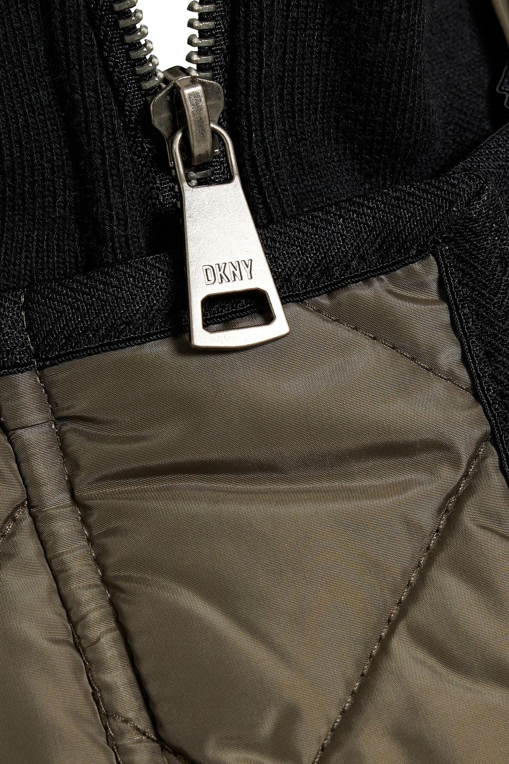 DKNY Quilted shell hooded coat