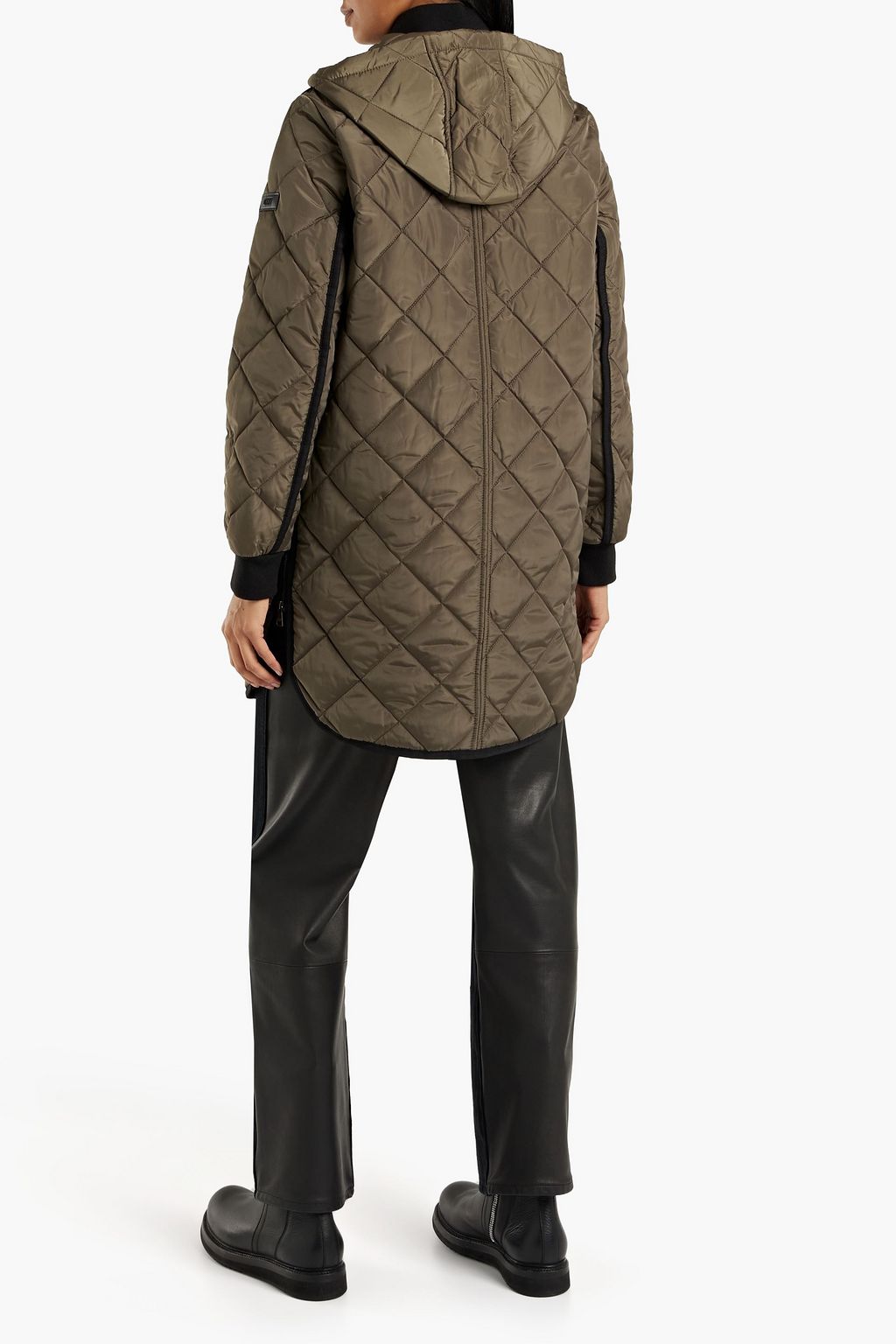 DKNY Quilted shell hooded coat