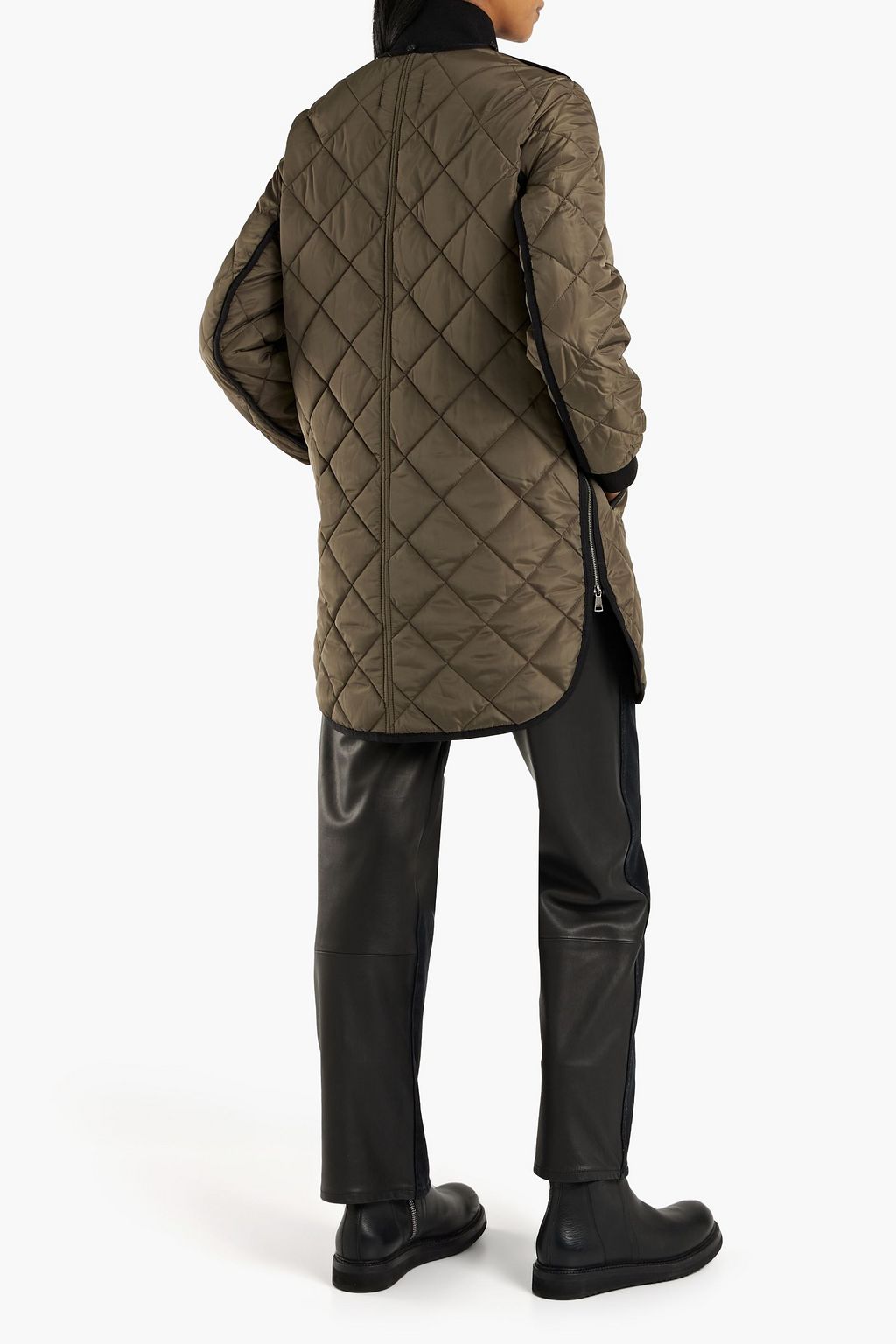 DKNY Quilted shell hooded coat