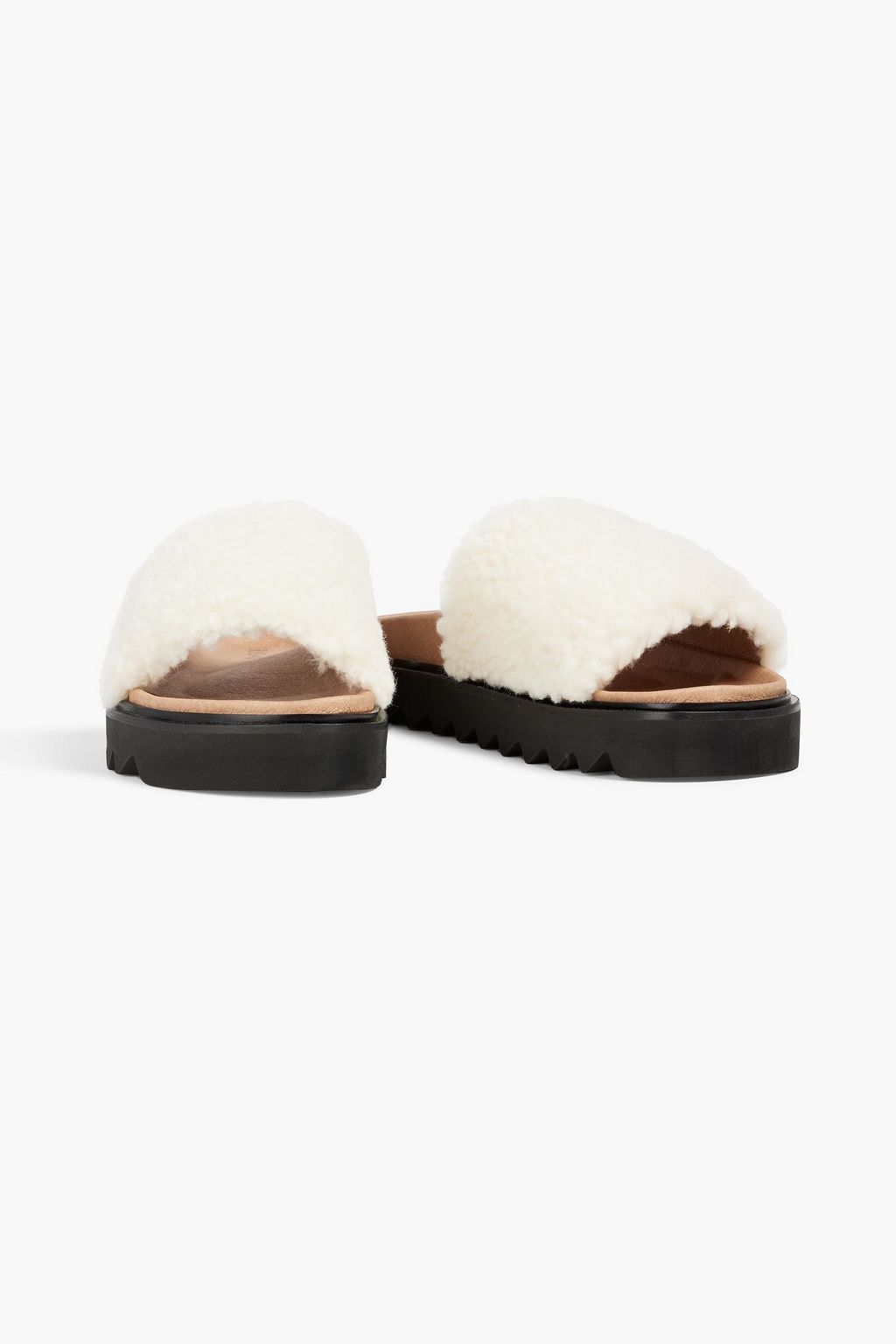 IRIS & INK Poppy faux shearling slides