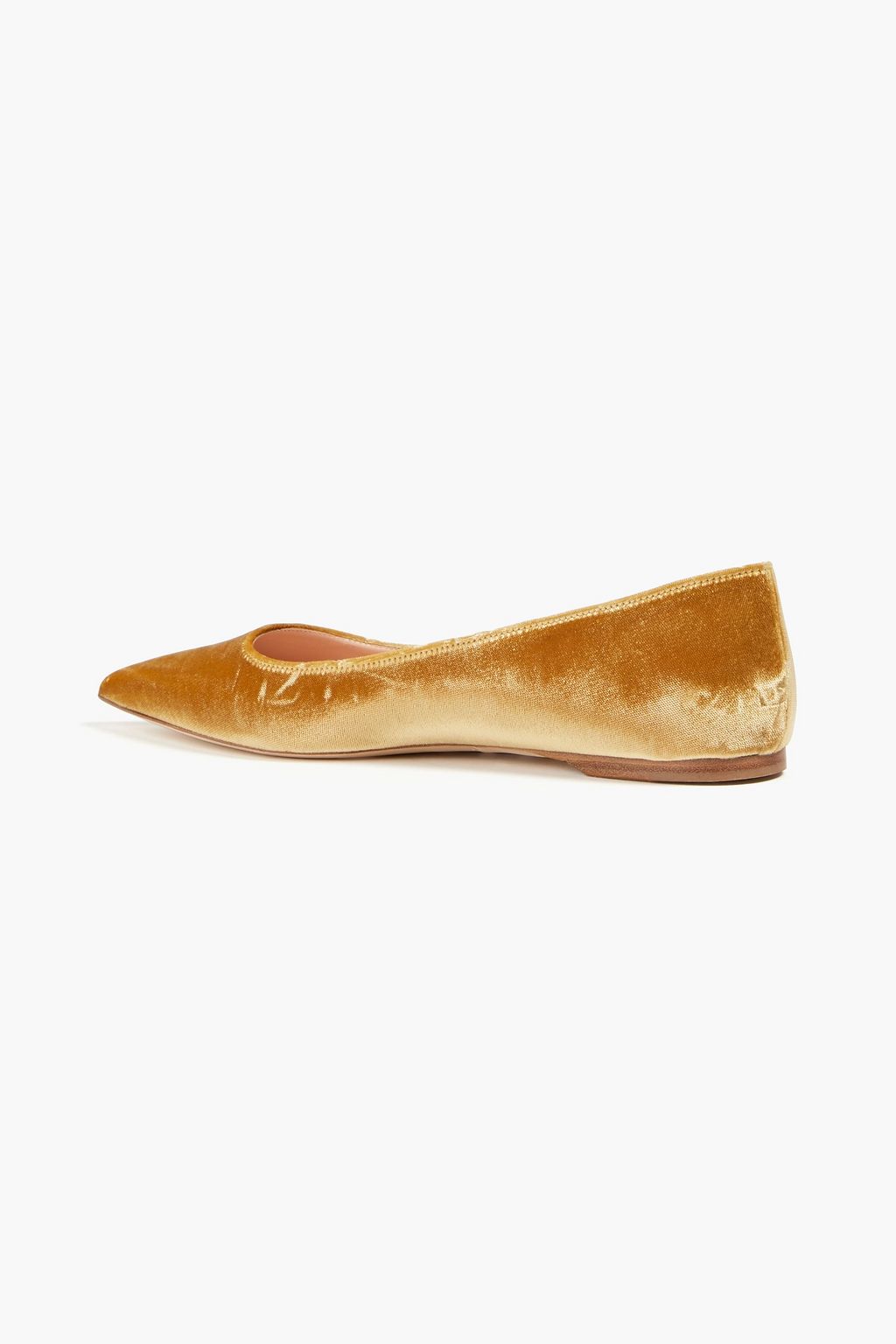 RUPERT SANDERSON Tambi velvet point-toe flats